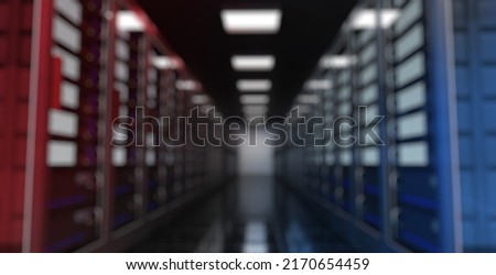 blur background server towers rack Royalty-Free Stock Photo #2170654459