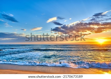               Seaside Sunset over the beaches of Australia            Royalty-Free Stock Photo #2170673189