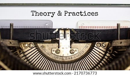 Theory and practices symbol. Words 'Policies and procedures' typed on retro typewriter. Business, theory and practices concept. Copy space. Royalty-Free Stock Photo #2170736773