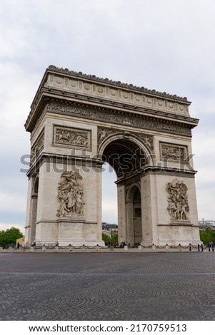 Sightseeing spot in Paris, France called Triumphal Arch Royalty-Free Stock Photo #2170759513
