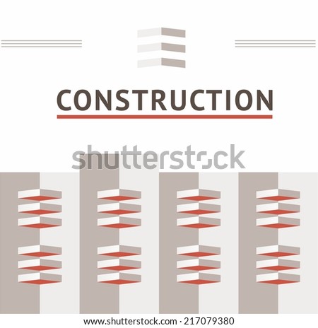 Symbol reliable construction company. Multi-storey building construction