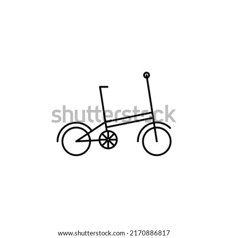 Bike, Bicycle Thin Line Icon Vector Illustration Logo Template. Suitable For Many Purposes.