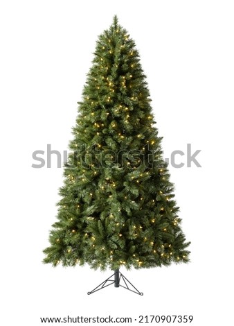 Christmas tree isolated on white background 