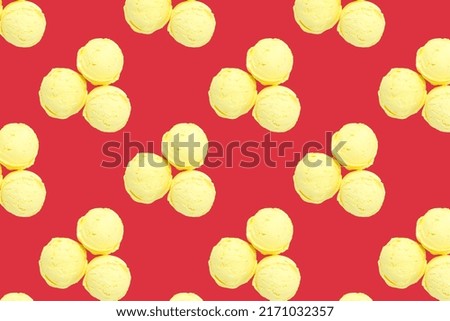 Bright and colorful background with ice cream