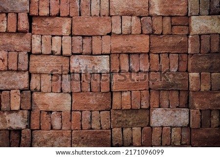 full frame shot of a pile of bricks