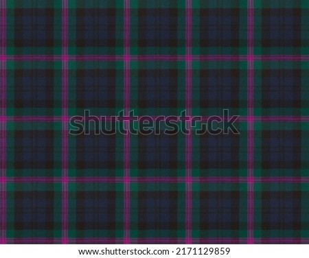 green, blue and pink tartan checkered seamless fabric pattern Royalty-Free Stock Photo #2171129859