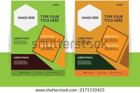 corporate business flyer vector template