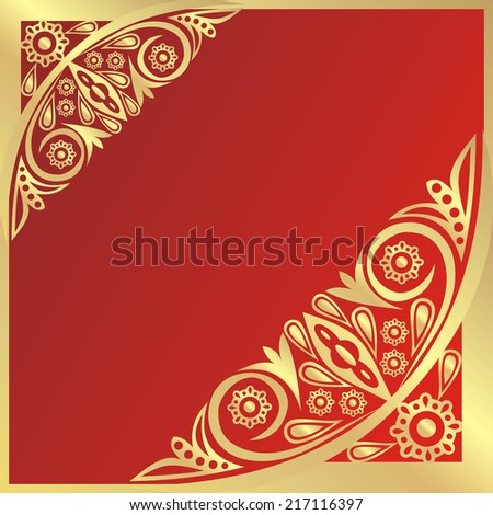 Floral pattern card vector illustration
