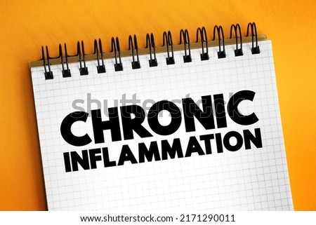 Chronic inflammation - long-term inflammation lasting for prolonged periods of several months to years, text concept on notepad