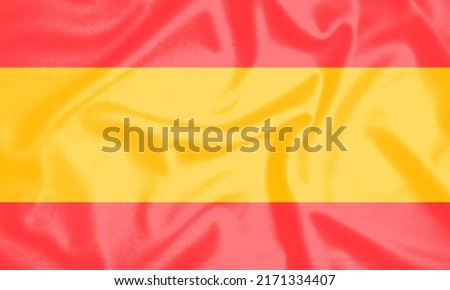 3d fabric textured spain flag illustration