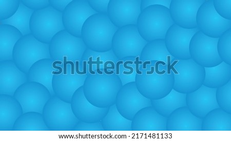 Blue Balls 3d Vector Illustration Premium Background