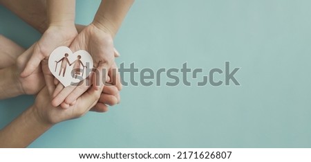 Hands holding elderly couple with walking sticks in heart shape, older people mental health, age care concept Royalty-Free Stock Photo #2171626807