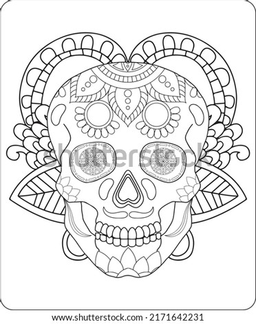 Skull Tattoo Coloring Pages for Kids and Adults