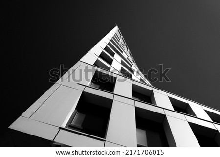 minimalism architecture geometric business future black and white