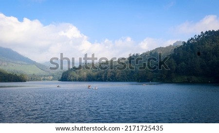 Magnificent Mountain View of Mattupetty Dam, Munnar, Kerala, India Royalty-Free Stock Photo #2171725435
