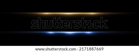 Bright horizontal highlights. Laser beams, horizontal beams of light. Beautiful light flashes. Glowing stripes on a dark background. Stock royalty free vector illustration. PNG