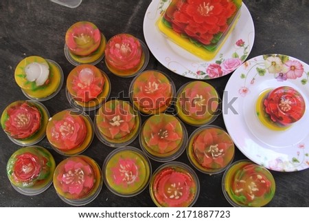 Pudding Art or Jelly Art