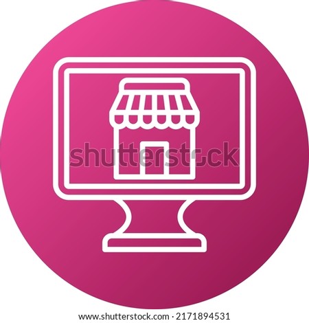 Vector Design Online Shop Icon Style