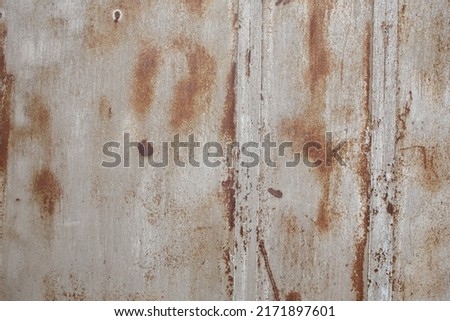 Rusty old, corroded iron texture. Iron shabby wall in full screen.