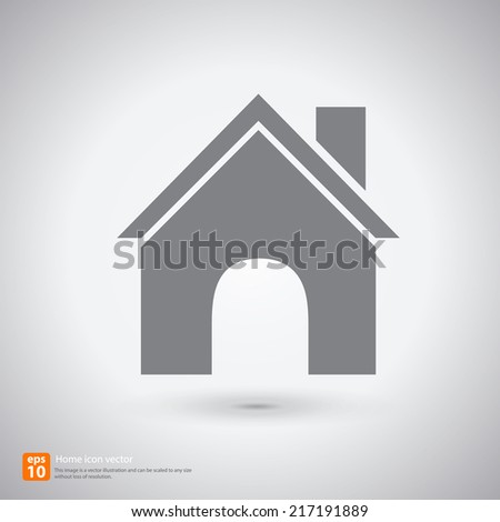New home sign with shadow vector icon design