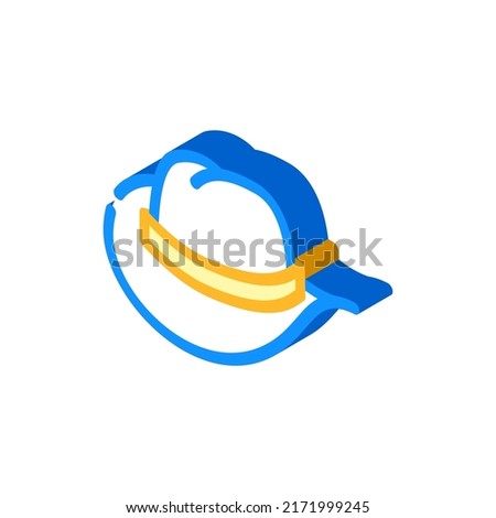 cowboy hat isometric icon vector. cowboy hat sign. isolated symbol illustration