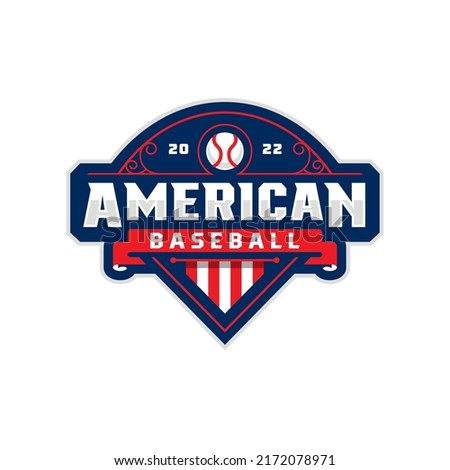 American Baseball logo. tournament baseball