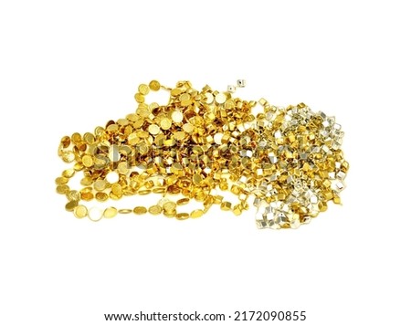 golden tinsel for the new year Royalty-Free Stock Photo #2172090855