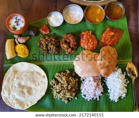 Andhra Pradesh Traditional Thali - India Royalty-Free Stock Photo #2172140155