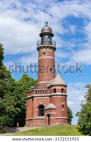 Holtenau Lighthouse in Kiel, Germany Royalty-Free Stock Photo #2172151925