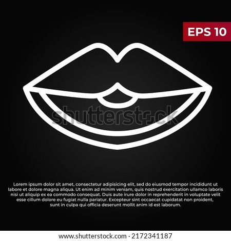 illustration of lips icon design