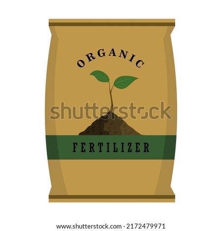 Vektor illustration fertilizer bag, rice sack, sand bag, agriculture product isolated on white background Royalty-Free Stock Photo #2172479971