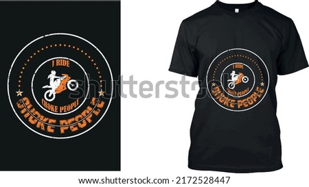 Bike Rider T Shirt Design