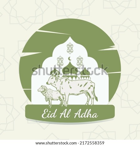 Eid al adha design vector illustration