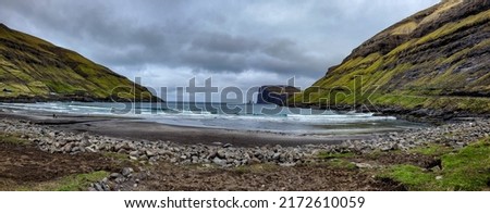 Tjornuvik beach in the Faroe Islands