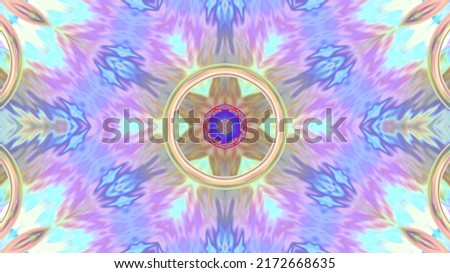 Abstract multicolored fractal neon kaleidoscope background. design, art
