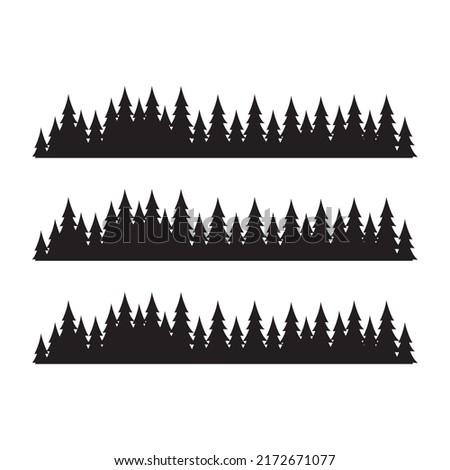 mountain outdoor pines forest vintage logo design template inspiration.