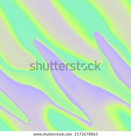Holographic seamless pattern. The effect of flowing iridescent liquid. Psychedelic and marble effect. Fairy tale unicorn trend background. 90s fashion.	