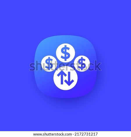 dynamic or surge pricing icon, vector Royalty-Free Stock Photo #2172731217