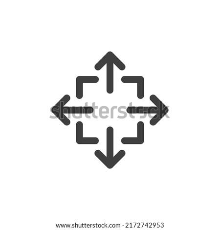 Vector sign of the Magnify symbol is isolated on a white background. Magnify icon color editable.