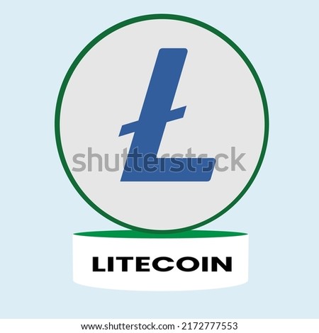 crypto currency coins vector illustration with background color of green and white