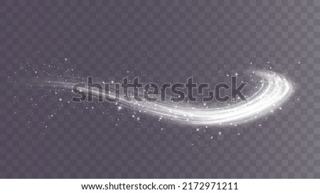 Cold winter wind texture. Holiday vector blizzard. Christmas effect of a cold blizzard. Vector PNG. Royalty-Free Stock Photo #2172971211