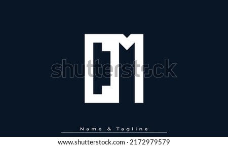 Alphabet letters Initials Monogram logo CM , MC