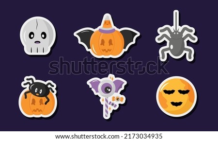 Pumpkin Hunt of Halloween Sticker Set