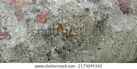 Fresh background with water droplets on transparent surface