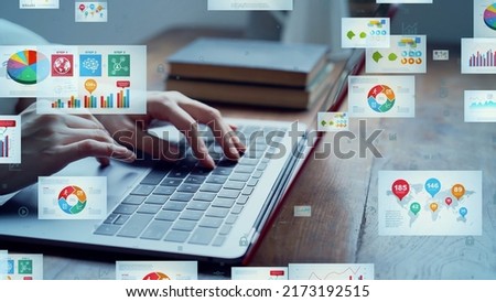 Electronic Document concept. Electronic application. Paperless work. Digital transformation. Royalty-Free Stock Photo #2173192515