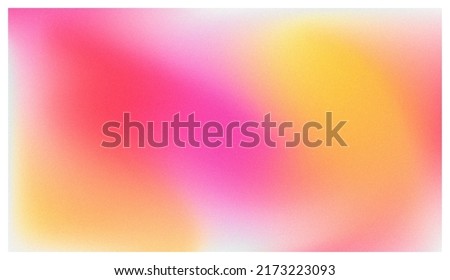 Bright gradient yellow-orange-red light with grain Royalty-Free Stock Photo #2173223093