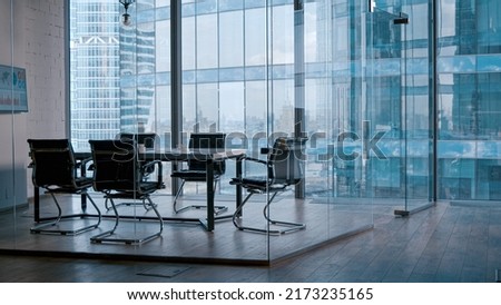 Empty meeting room in office Royalty-Free Stock Photo #2173235165