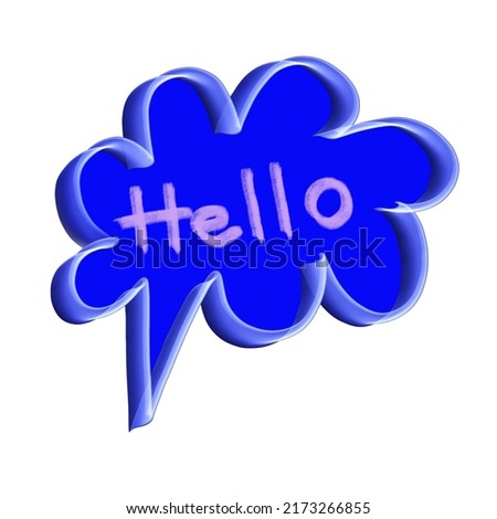 Message Hello Leave a comment Hand Drawn Digital Conversation Icons , Isolated Interactive Icon Symbols