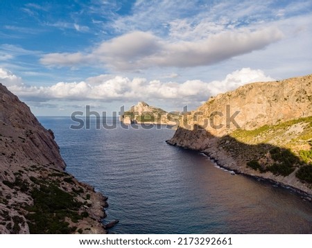 Islet of Es Colomer from Cala Boquer, Pollença, Mallorca, Spain