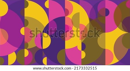 Abstract vector card with yellow and pink balloons. Template for packaging, website, wallpaper, background.
 